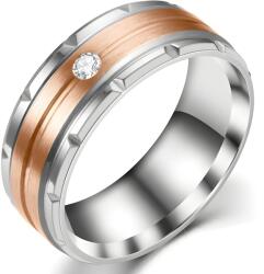 HARAHU Пръстен IN-17409 - Сребро / Злато Розово / 65mm KP17409
