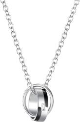 HARAHU Колие us-15293 - Сребристо / Черно kp15293
