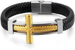 HARAHU Гривна Big Cross - Черна / Сребърна / Златна KP32507