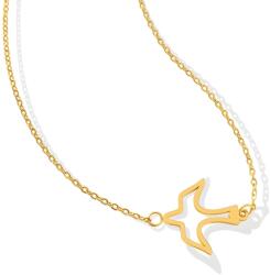 HARAHU Колие Gold Bird - Златен KP21075