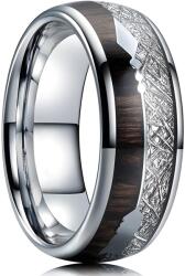 HARAHU Пръстен Arrow - Сребърен / Кафяв / 59mm KP32499