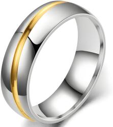 HARAHU Мъжки пръстен LO-17385 - Сребърен / Златен / 67mm KP17385
