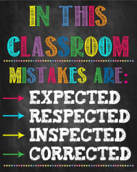 Eosette Stickere Decorative pentru Clasa - In this classroom - 60x90 cm