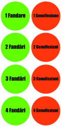 Eosette Autocolant Jocuri de Podea Fandari si Genuflexiuni