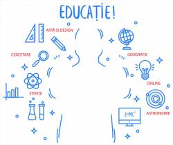 Eosette Fundal fotografic din autocolant - Panou Educatie