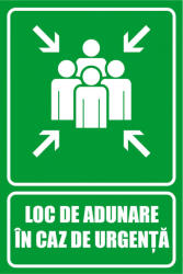 Eosette Panou Loc de Adunare in caz de Urgenta - 20x30 cm