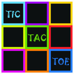 Eosette Autocolant podea TIC TAC TOE - Joc X si 0