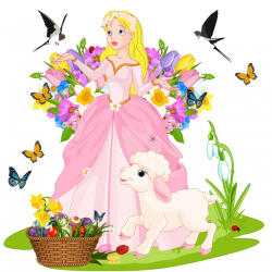 Eosette Sticker educativ - Zana Primavara - 125x125 cm