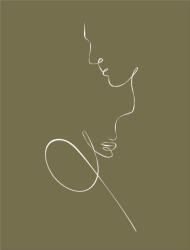 Eosette Couple Line Art Print - eosette - 50,00 RON