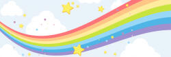 Eosette Sticker decorativ - Curcubeu - 150x50 cm