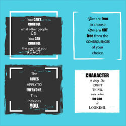 Eosette Sticker scoli, Quotes - 125x125 cm