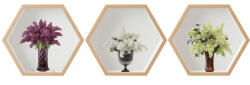 Eosette Sticker Liliac 3D - Nise Hexagon Lemn