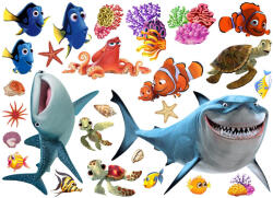 Eosette Sticker pentru camere bebelusi - Pestisori colorati in Mare - 130x60 cm