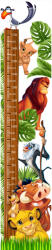 Eosette Autocolant Masurator Inaltime Lion King, 40x190 cm