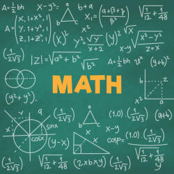 Eosette Sticker decorativ scoli, Matematica - 125x125 cm