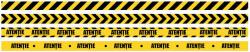 Eosette Sticker Podea - Marcare Traseu - 94x5 cm - Set 5 BUC - Galben, Negru