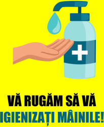 Eosette Stickere Preventie Coronavirus - Igienizare Maini - 30x40 cm
