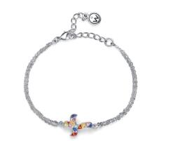 Oliver Weber Brățară cu cristale Swarovski Oliver Weber Gaudi Croix multicolor