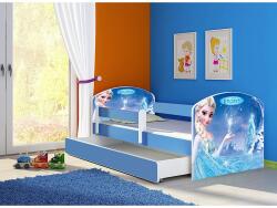 HomeSweet Pat copii cu sertar si saltea Frozen Elsa si protectie anticadere