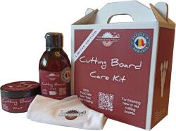 woodworker Set intretinere lemnarie, Cutting Board Care Kit, woodworker, food safe, Cutting Board Oil 250 ml, Cutting Board Wax 100 ml, laveta (CTB-KIT-250/100)