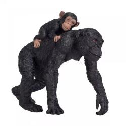 Mojo Mojo: Csimpánz kölykével - kézzel festett figura (387264) - jateknet