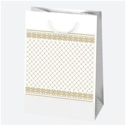 IRIS LUX ajándéktasak, különböző mintákkal, arany, 230x320x110 mm (T5LUX_OG_136) - officedepot