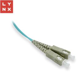LYNX CS Cablu patch duplex LYNX MM, OM3, SC/SC, 50/125m, 15m (LX-DPX-SC/SC-OM3-15)