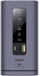 Baseus Spacemate 11v1 dokkolóállomás (USB-C PD, USB-C, 2x USB-A, 3x HDMI) szürke (6932172659066)