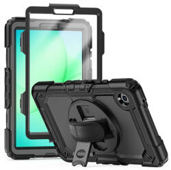 Tech-Protect Tok Tech-Protect Solid ütésálló tok Galaxy Tab A9/A11 8, 7 kijelzővédővel - fekete - OEM