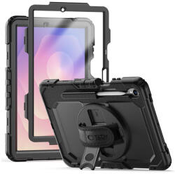 Tech-Protect Tok Tech-Protect Solid ütésálló tok Galaxy Tab S11 11, 0 X730/X736B kijelzővédővel - fekete - ECO