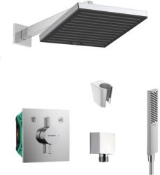 SANITINO - Set de duș cu baterie și corp încastrat hansgrohe, accesorii kielle, crom SANI21HHK001 (SANI21HHK001)