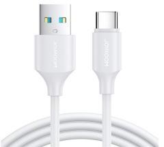 JOYROOM adatkábel (USB - Type-C, 3A, PD gyorstöltő, 200cm) FEHÉR