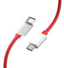 OnePlus WARP adatkábel (Type-C - Type-C, gyorstöltő, 150cm, törésgátló) PIROS