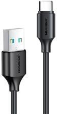 JOYROOM adatkábel (USB - Type-C, 3A, PD gyorstöltő, 25cm) FEKETE (131011)