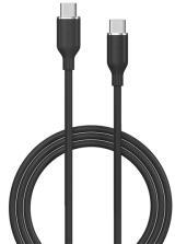 DEVIA JELLY adatkábel (Type-C - Type-C, 60W, gyorstöltő, 120cm) FEKETE (149473)