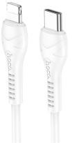 hoco. X37 adatkábel (Type-C - lightning, 27W, 100cm, törésgátló) FEHÉR