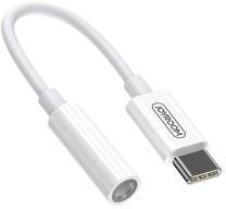 JOYROOM audió adapter kábel (3.5mm jack aljzat - Type-C) FEHÉR