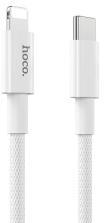 hoco. X56 adatkábel (Type-C - lightning, 3A, PD gyorstöltő, 100cm, cipőfűző) FEHÉR