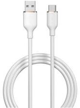 DEVIA JELLY adatkábel (USB -Type-C, 2.4A, gyorstöltő, 120cm) FEHÉR