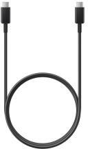 Samsung adatkábel (Type-C - Type-C, 5A, 100W, gyorstöltő, 100cm) FEKETE (26317)
