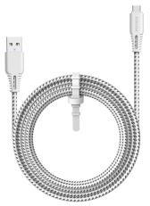 JOYROOM adatkábel (USB - Type-C, gyorstöltő, cipőfűző, 200cm) FEHÉR (92094)