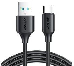 JOYROOM adatkábel (USB - Type-C, 3A, PD gyorstöltő, 200cm) FEKETE