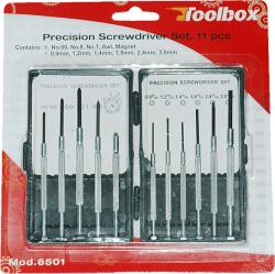 Toolbox 6501 Precíziós csavarhúzó készlet 11 db-os (6501)