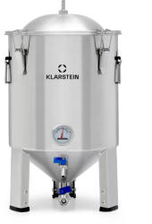 Klarstein Gärkeller Pro, erjesztőedény, 15 l, élesztő leeresztő szelep, rozsdamentes acél (FP3-GärkellerPro15L) (FP3-GärkellerPro15L)