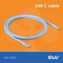 Club 3D USB 4.0 Type C Összekötő Kék 2m CAC-3003 (CAC-3003)
