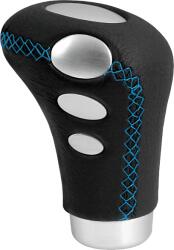 Lampa Cobra Sebváltógomb bőr, fekete kék cérnával (100080)