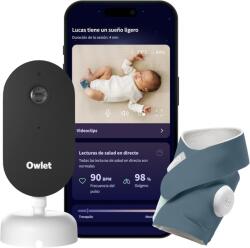 Owlet Умен чорап със сензор Owlet Dream Duo - С камера Dream Sight, Bedtime Blue (PSR3NWBIN) - ozone Бебефон