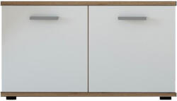 TEMPO KONDELA Cipőtartó, wotan tölgy/fehér, IRIA 2D C (370194)