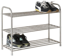 TEMPO KONDELA 3-részes cipősszekrény, rozsdamentes acél, NILS (233721)