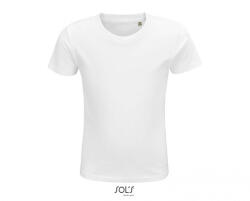 SOL'S Gyerek póló SOL'S SO03580 Sol'S Crusader Kids - Round-neck Fitted Jersey T-Shirt -8A, White
